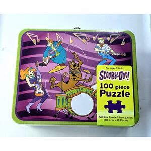 Scooby-Doo 100 Piece Puzzle in Collectible Lunch Box Tin Mystery Inc 2012 - NEW